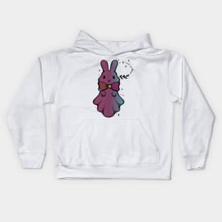 cute bunny ghost Kids Hoodie